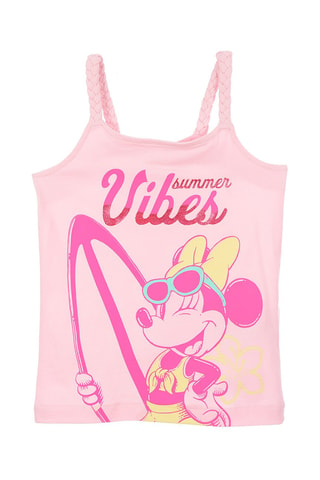Camiseta de tirantes Minnie Mouse Disney - Rosa