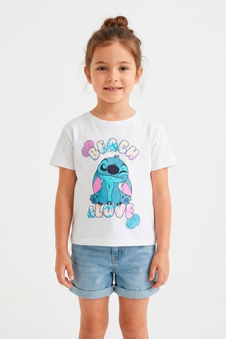 Camiseta Stitch Lilo y Stitch Disney - Blanco