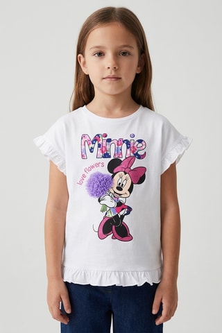 Camiseta Minnie Disney - Blanco