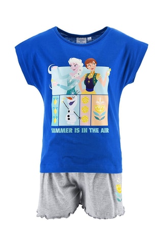 Camiseta y short Frozen Disney - Azul