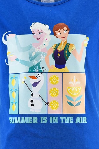 Camiseta y short Frozen Disney - Azul