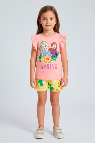 Camisetas y short Elsa y Anna Frozen Disney - Coral