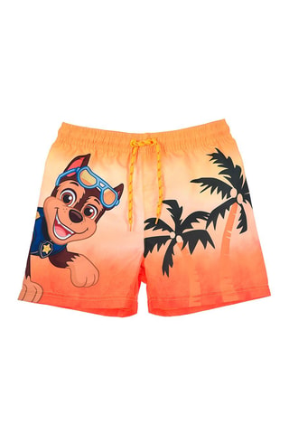 Bañador corto dip-dye Chase La Patrulla Canina - Amarillo