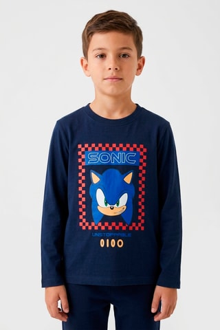 Camiseta Sonic - Azul marino