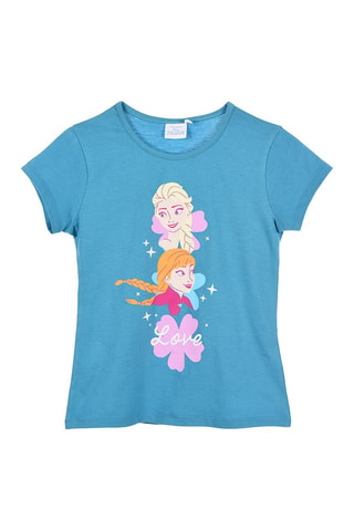 Camiseta Elsa y Anna Frozen Disney - Azul