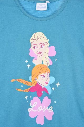 Camiseta Elsa y Anna Frozen Disney - Azul