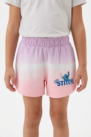 Short tie-dye Lilo y Stitch Disney - Rosa claro