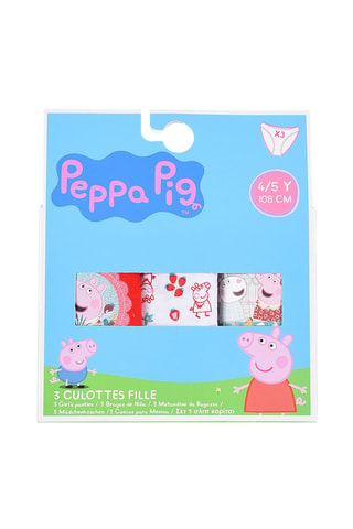 3 bragas Peppa Pig - Multicolor