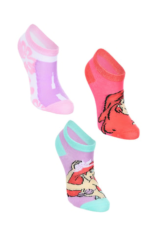 3 pares de calcetines Ariel La Sirenita Disney - Multicolor