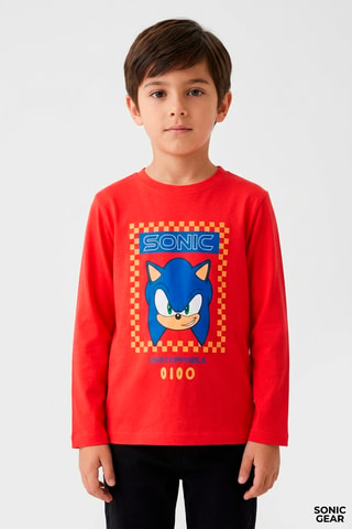 Camiseta Sonic - Rojo