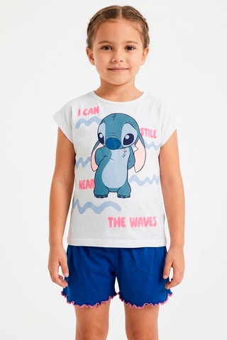 Camiseta y short Lilo y Stitch Disney - Blanco