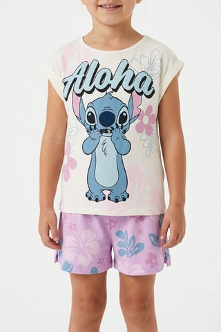 Camiseta y short Lilo y Stitch Disney - Crudo