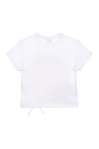 Camiseta anudada Ángel y Stitch Lilo y Stitch Disney - Blanco