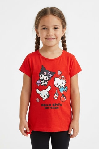 Camiseta Hello Kitty Sanrio - Rojo