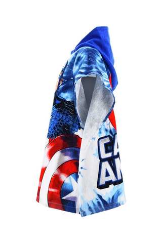 Capa de baño con capucha Capitán América Los Vengadores Marvel - Azul