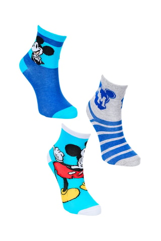 3 pares de calcetines Mickey Disney - Multicolor