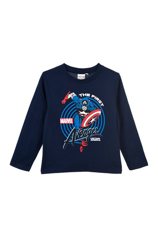 Camiseta Capitán América Los Vengadores Marvel - Azul marino