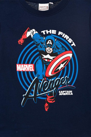 Camiseta Capitán América Los Vengadores Marvel - Azul marino