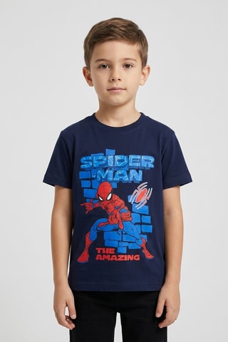 Camiseta Spider-Man Los Vengadores Marvel - Azul marino