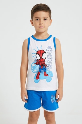 Camiseta de tirantes y short Spidey y sus sorprendentes amigos Marvel - Blanco