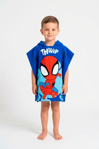 Capa de baño con capucha Spidey y sus sorprendentes amigos Marvel - Azul
