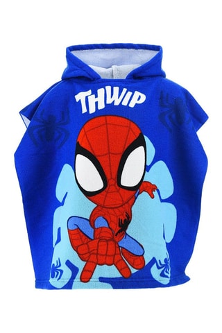 Capa de baño con capucha Spidey y sus sorprendentes amigos Marvel - Azul