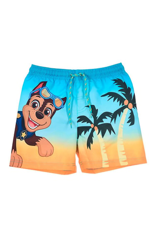 Bañador corto dip-dye Chase La Patrulla Canina - Azul