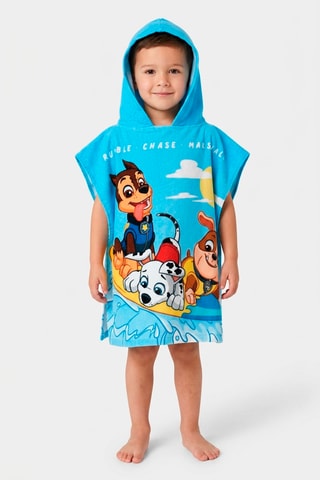Capa de baño con capucha La Patrulla Canina - Azul