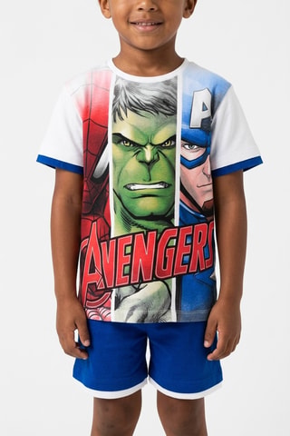 Camiseta y bermudas Los Vengadores Marvel - Blanco