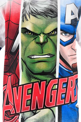 Camiseta y bermudas Los Vengadores Marvel - Blanco