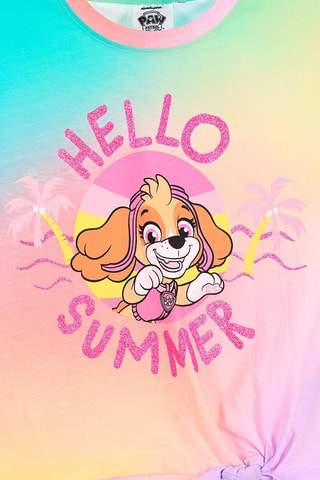 Camiseta anudada tie-dye Skye La Patrulla Canina - Multicolor