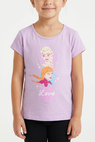 Camiseta Elsa y Anna Frozen Disney - Violeta
