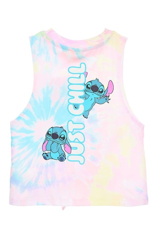 Camiseta de tirantes tie-dye Stitch Lilo y Stitch Disney - Rosa claro