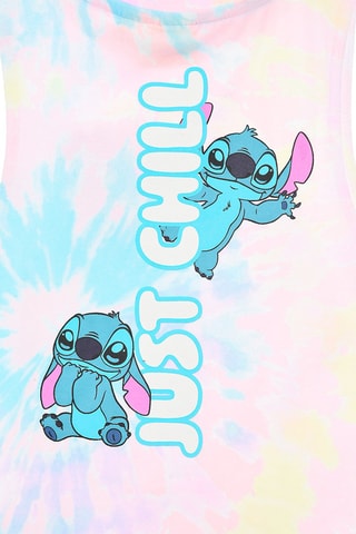 Camiseta de tirantes tie-dye Stitch Lilo y Stitch Disney - Rosa claro