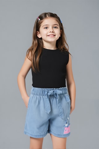 Short vaquero de tiro alto Stitch Lilo y Stitch Disney - Azul