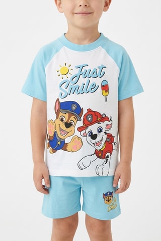 Camiseta y short Chase y Marshall La Patrulla Canina - Azul