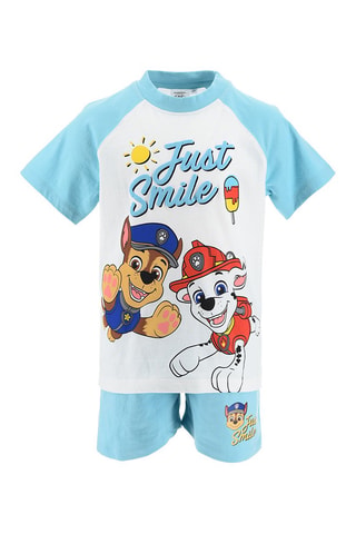 Camiseta y short Chase y Marshall La Patrulla Canina - Azul