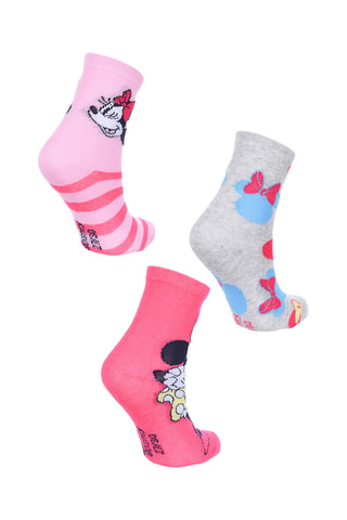 3 pares de calcetines Minnie Disney - Multicolor