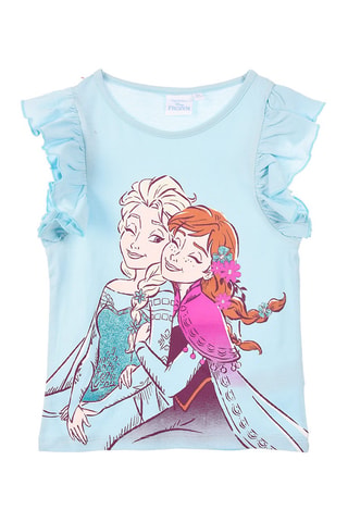 Camiseta Elsa y Anna Frozen Disney - Azul