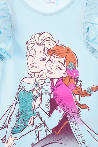 Camiseta Elsa y Anna Frozen Disney - Azul