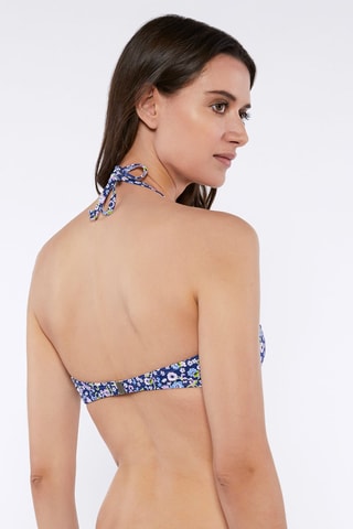 Haut de maillot coques - Bleu marine et blanc