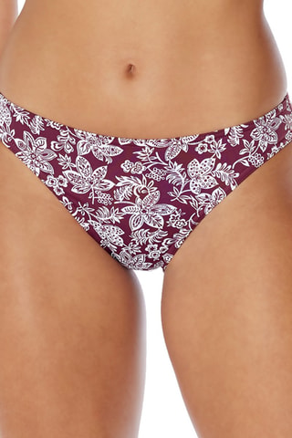 Bas de maillot Bordeaux et blanc