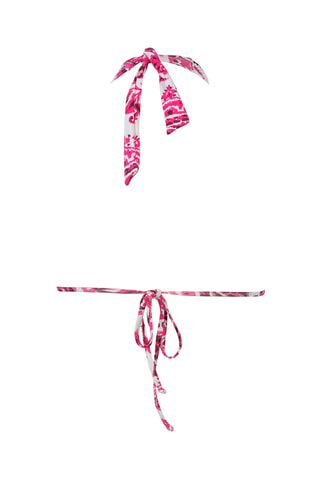Haut de maillot - Blanc et rose