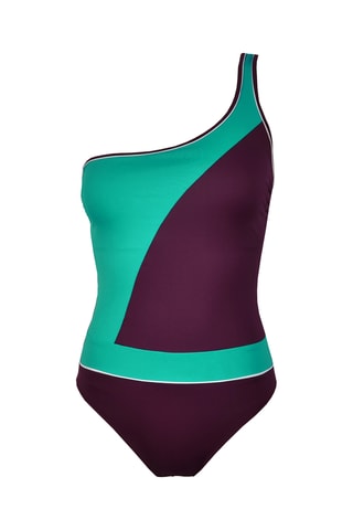 Maillot 1 pièce asymétrique - Violet