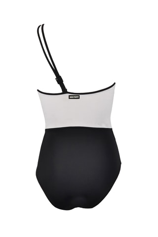 Maillot 1 pièce asymétrique - Noir