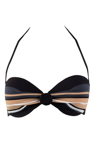 Haut de maillot - Noir et beige
