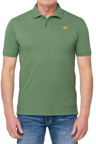 Polo regular - Verde - Verde e amarelo