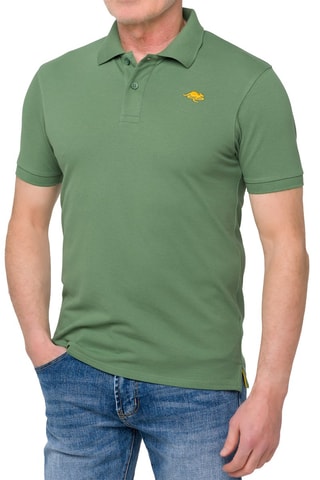 Polo regular - Verde - Verde e amarelo