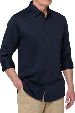 Camisa regular Banggai - Azul-marinho