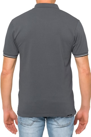 Polo regular - Cinzento - Cinzento e preto